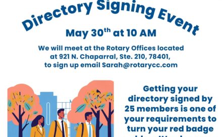 Directory Signing Event-May 30th at 10 AM