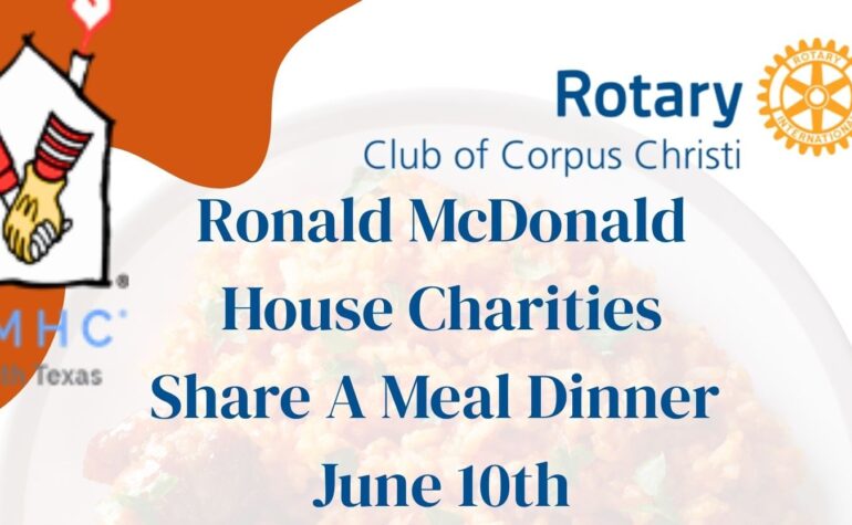 Ronald McDonald House Charities Share A Meal Dinner – June 10th