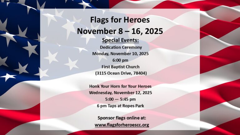 Flags for Heroes Upcoming Events!