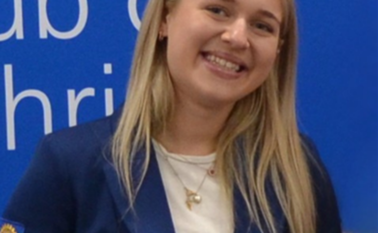 Club Meeting April 16, 2026 Speaker: Michaela Vidova—Rotary Youth Exchange