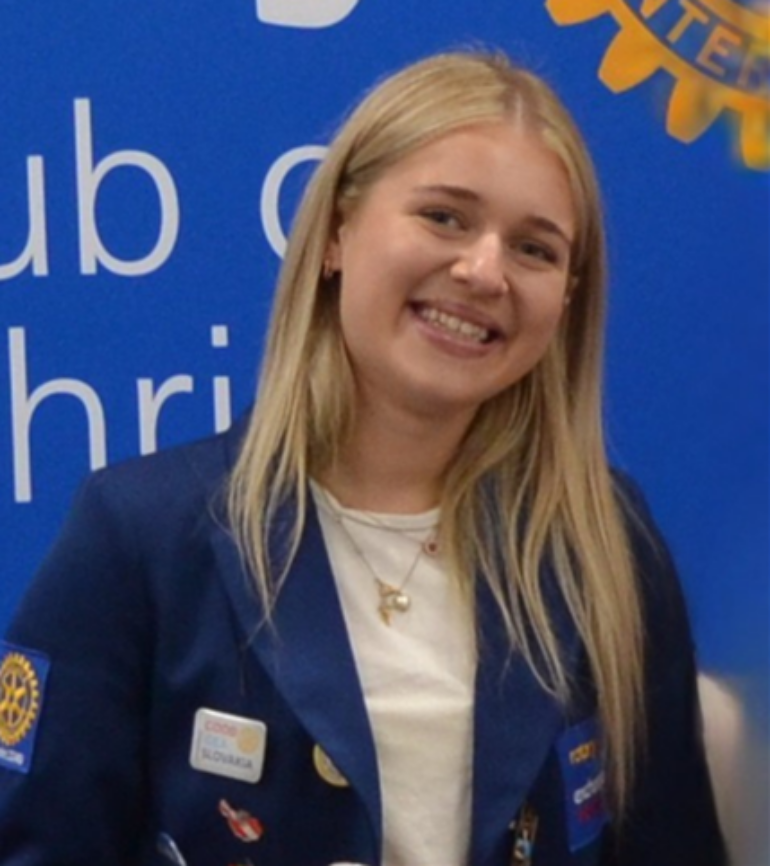 Club Meeting April 16, 2026 Speaker: Michaela Vidova—Rotary Youth Exchange